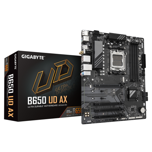Gigabyte B650 UD AX 4xDDR5 3xM.2 DP HDMI Type-C Wi-Fi 6E Bluetooth v5.3 AM5 Gaming Anakart