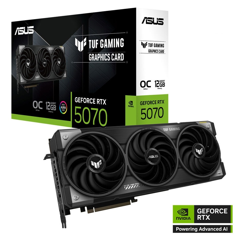 Asus Tuf Gaming Geforce RTX 5070 12 Gb TUF-RTX5070-O12G-GAMING GDDR7 OC Edition Gaming Ekran Kartı