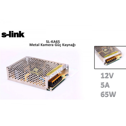 S-LINK SL-KA65 12V 5A Switch Mode DC Adaptör