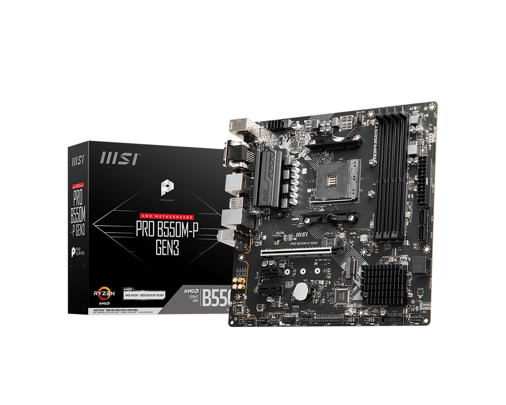 MSI PRO B550M-P AM4 DDR4 Micro ATX Anakart