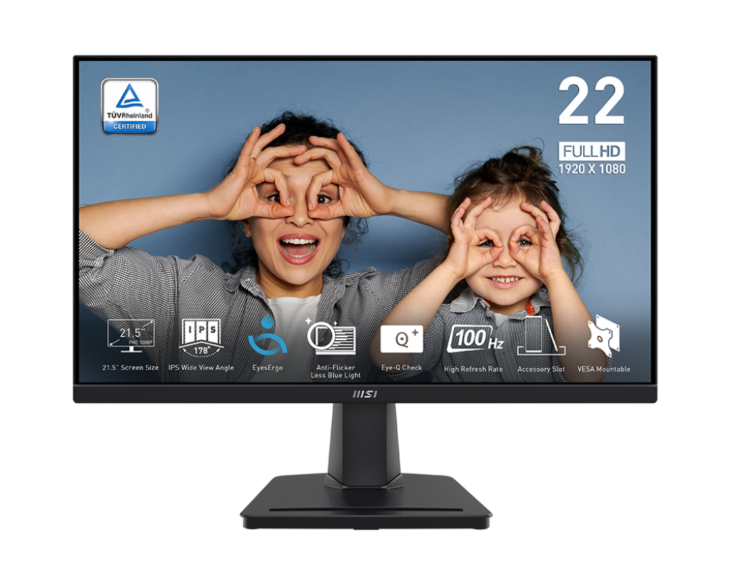 MSI Pro MP225  21.5 İnç 1ms 100Hz FHD IPS HDMI D-Sub Monitör