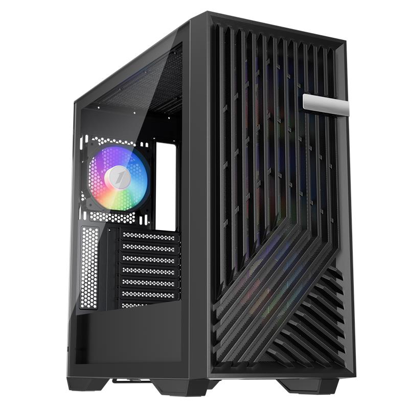 1ST Player FD8 Siyah 750W 80+ Argb  Temperli Cam  USB 3.0 E-ATX Kasa
