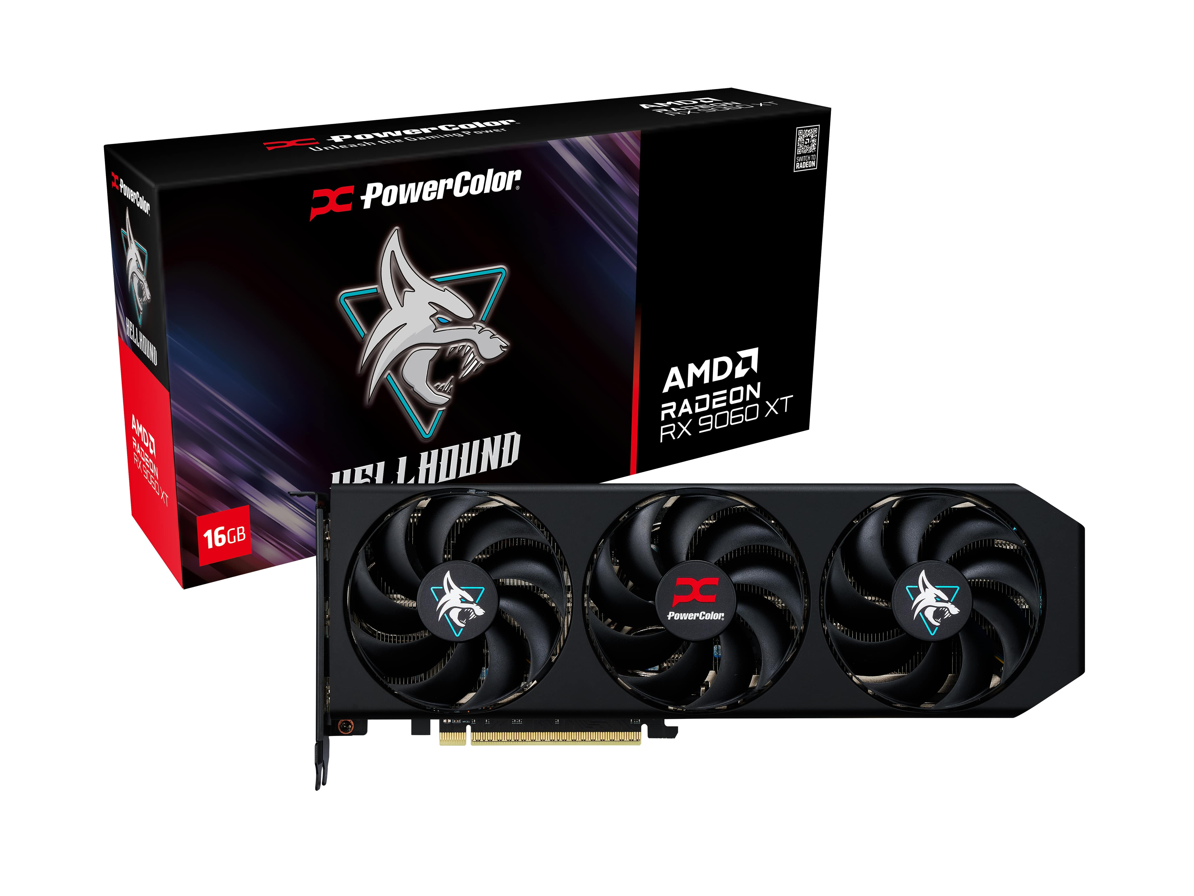 Powercolor Hellhound RX9060XT 16 GB (RX9060XT 16G-L/OC) Ekran Kartı