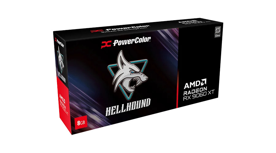 PowerColor Hellhound RX9060XT 8G-L/OC 128Bit GDDR6 8GB Ekran Kartı