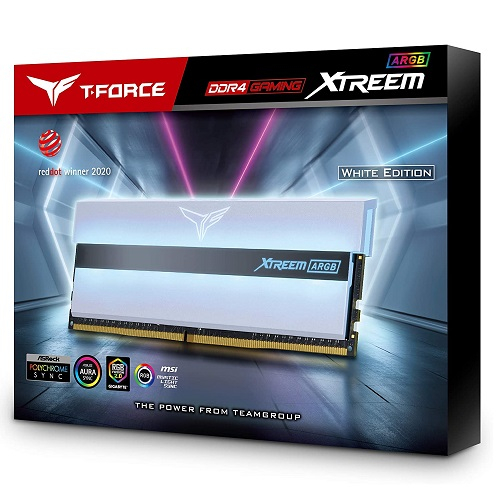 Team T-FORCE XTREEM 16 GB DDR4 4000Mhz ARGB WHITE 8GBx2  Ram