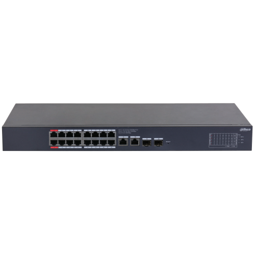 Dahua CS4220-16GT-190 16Port Gigabit 16 Port PoE 190W +2 Port Gigabit Uplink +2 Port SFP Gigabit Combo Cloud Yönetilebilir Switch