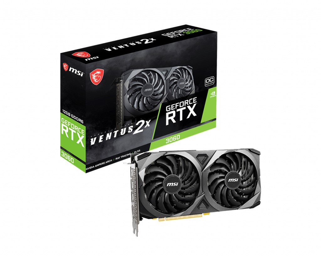 MSI RTX 3060 Ventus 2X 12Gb Oc 192bit Ekran Kartı