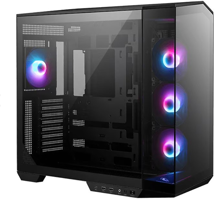 MSI Mag Pano 100R PZ ARGB 4 Fanlı Siyah ATX Oyuncu Kasası