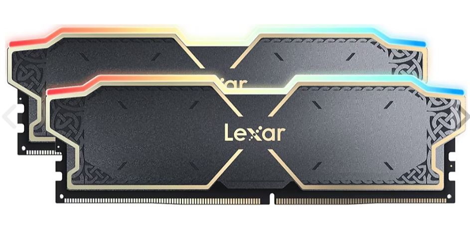 Lexar Thor RGB LD5U16G60C38BG-RGD 32 GB (2x16 GB) 6000 MHz CL38 Intel XMP 3.0 - AMD Expo DDR5 Heatsink Siyah RAM