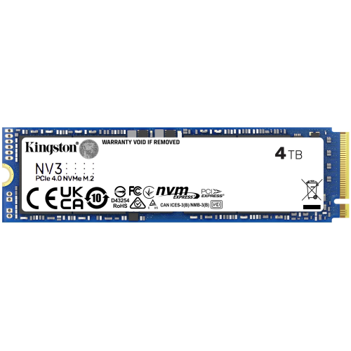 Kingston SNV3S/4000G NV3 4 Tb 6000/5000 Gen4 NVME PCIe 2280 M.2 SSD