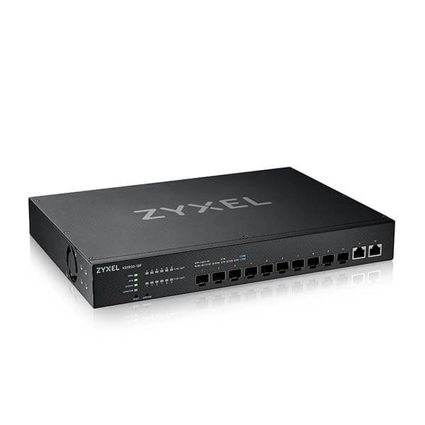 ZyXEL Nebula XS1930-12F 10 Port 10G Multi-Gigabit Fiber Akıllı Yönetilebilen Hibrid Switch