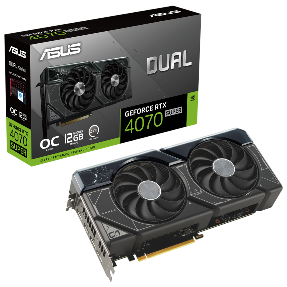 Asus DUAL-RTX4070S-O12G 4070 Super GDDR6X 12Gb DLSS3 192Bit Ekran Kartı