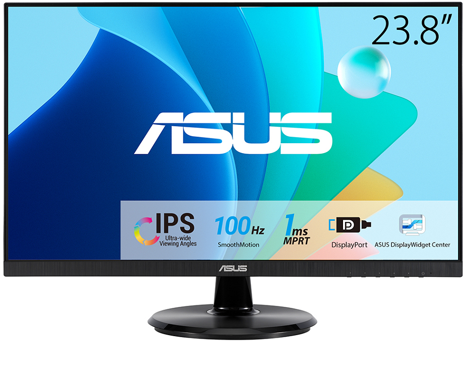 Asus VA24DQFR 26.5 IPS Freesync Full HD 1ms 100Hz 250cd Display Port HDMI VGA Hoparlör Vesa Çerçevesiz Düşük-Mavi Işık Monitör
