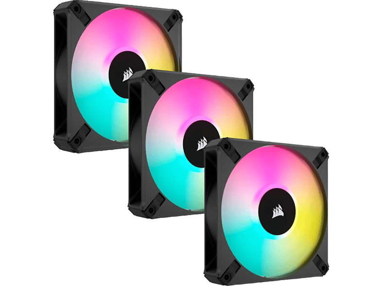 Corsair İcue AF120 RGB CO-9050154-WW 120mm 3lü Siyah Kasa Fanı