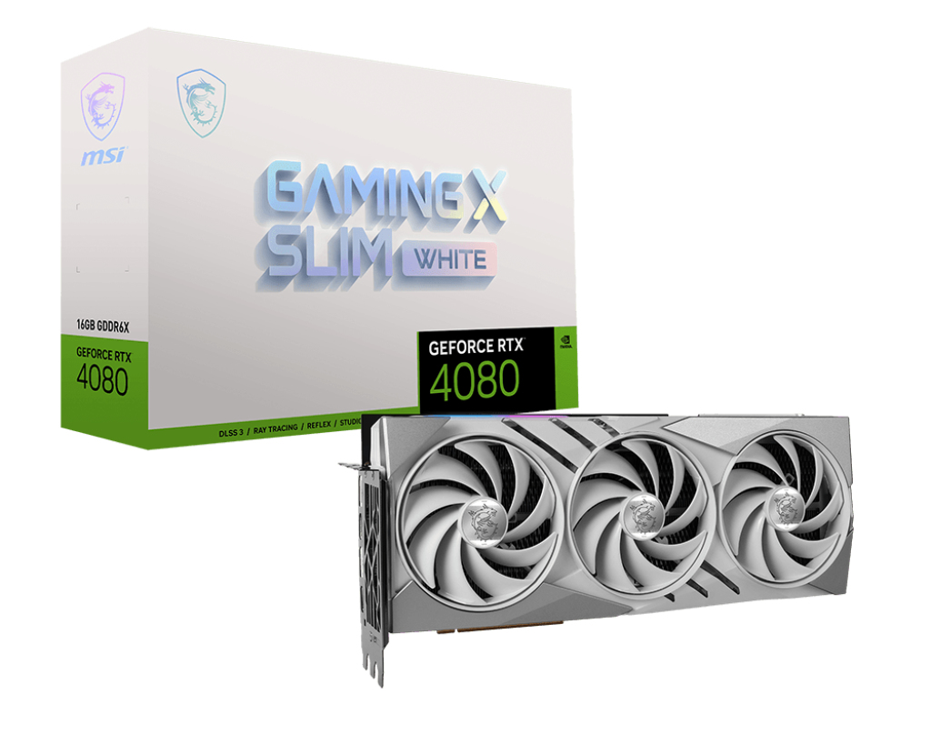 MSI RTX 4080 16GB GAMING X SLIM WHITE GDDR6X 256B Ekran Kartı