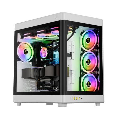 Gamdias Neso P1 Tempered Glass 850W 80+Bronze ATX White Edition Gaming Kasa