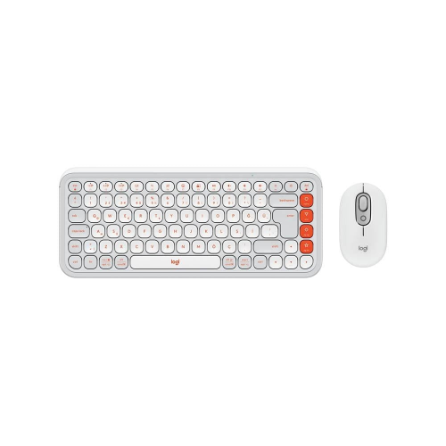 Logitech Pop Icon Combo 920-013076 Beyaz Kablosuz Klavye Mouse Seti