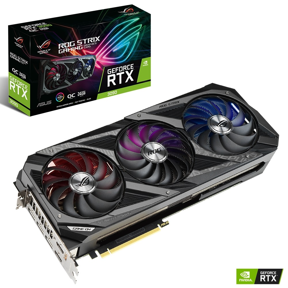 ASUS ROG-STRIX-RTX3090-O24G-GAMING 24GB GDDR6X 384Bit