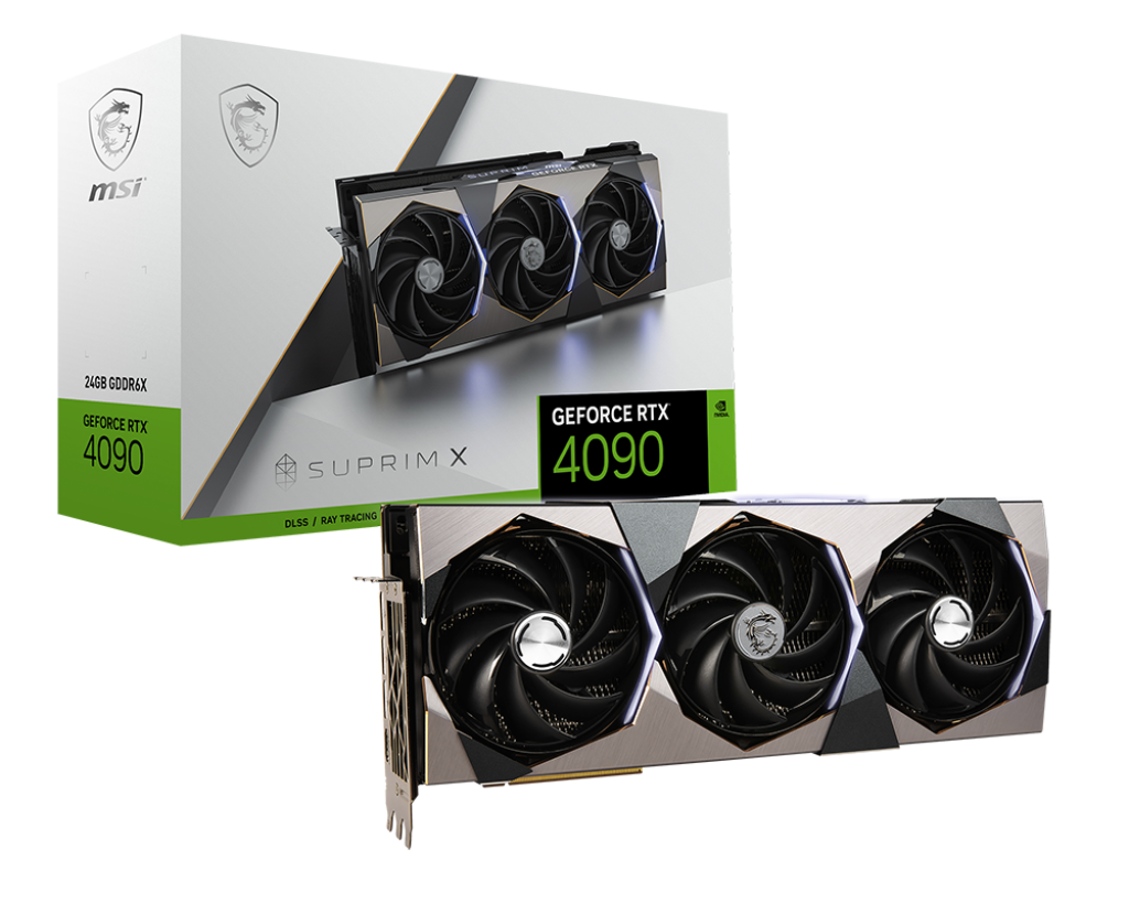 MSI RTX 4090 Suprim X 24G RTX4090 24GB GDDR6X 384Bit DX12 PCIE 4.0 X16 (3XDP 1XHDMI) Ekran Kartı