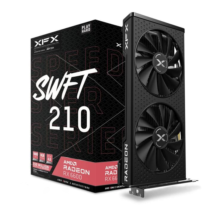 XFX AMD RX 6600 Speedster SWFT 210 RX-66XL8LFDQ 8GB GDDR6 Gaming Ekran Kartı