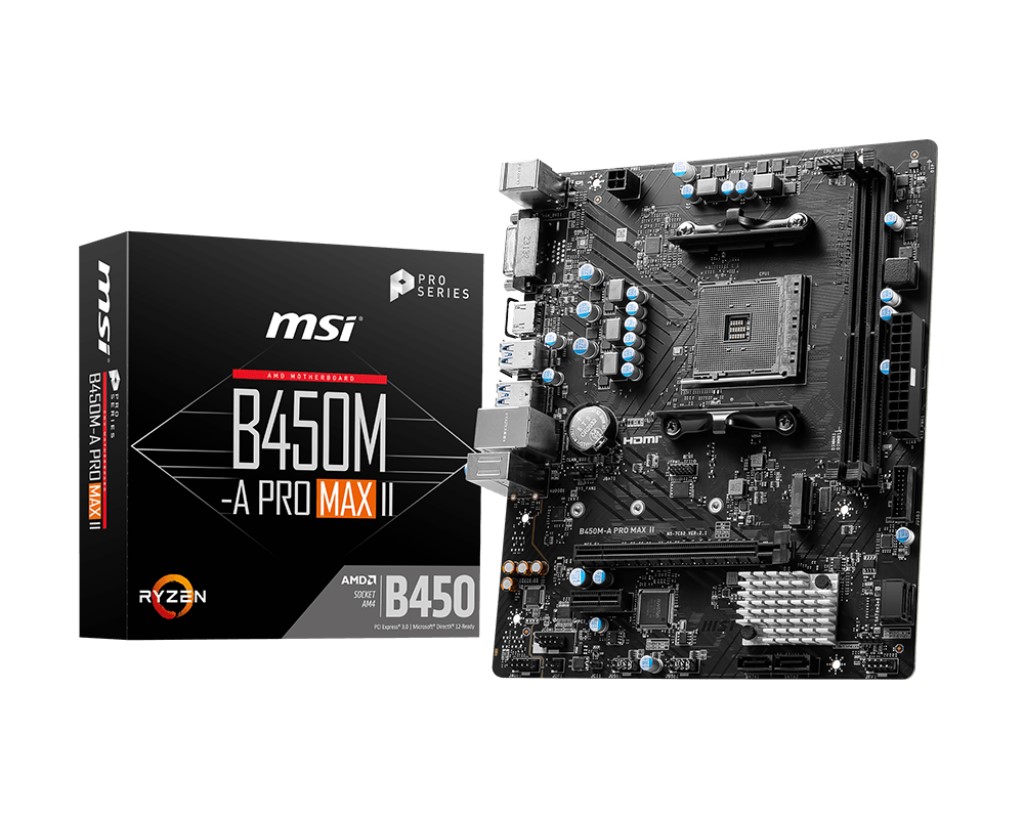 MSI MB B450M-A PRO MAX II AM4 DDR4  mATX Anakart