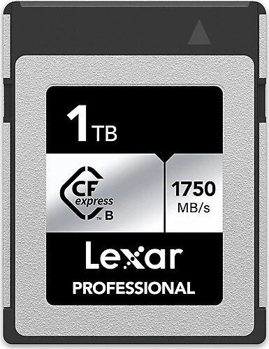 Lexar 1TB LCXEXSL001T-RNENG Professional CfExpress Type B Card Silver Series Up To 1750mb/s Read 1300mb/s Write