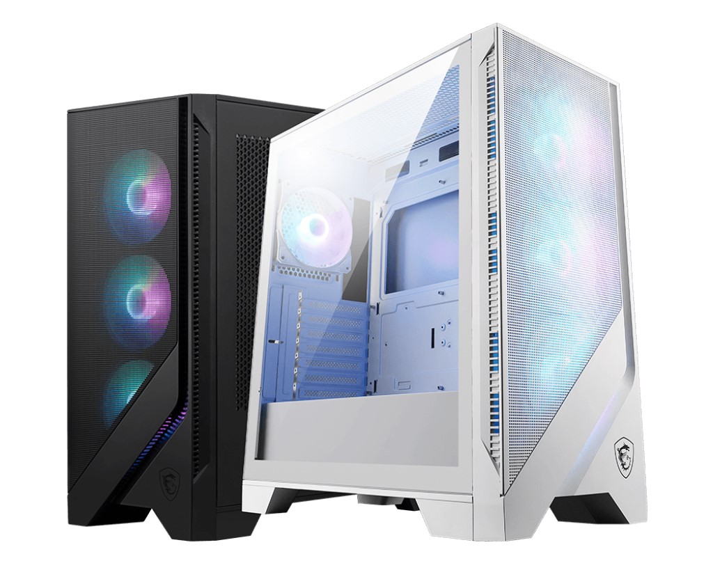 MSI MAG Forge 320R Airflow Beyaz 4X120mm ARGB Fan ATX Gaming Bilgisayar Kasası