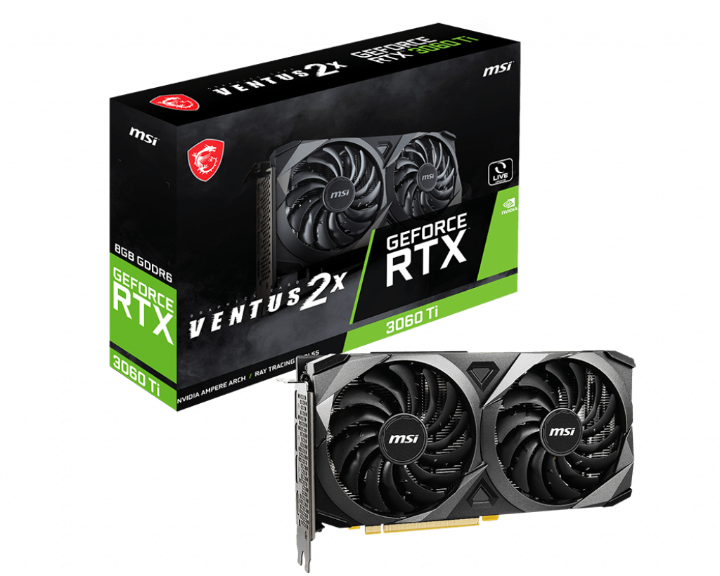 MSI RTX 3060 TI Ventus 2X V1 LHR 256 Bit GDDR6 8 GB Ekran Kartı