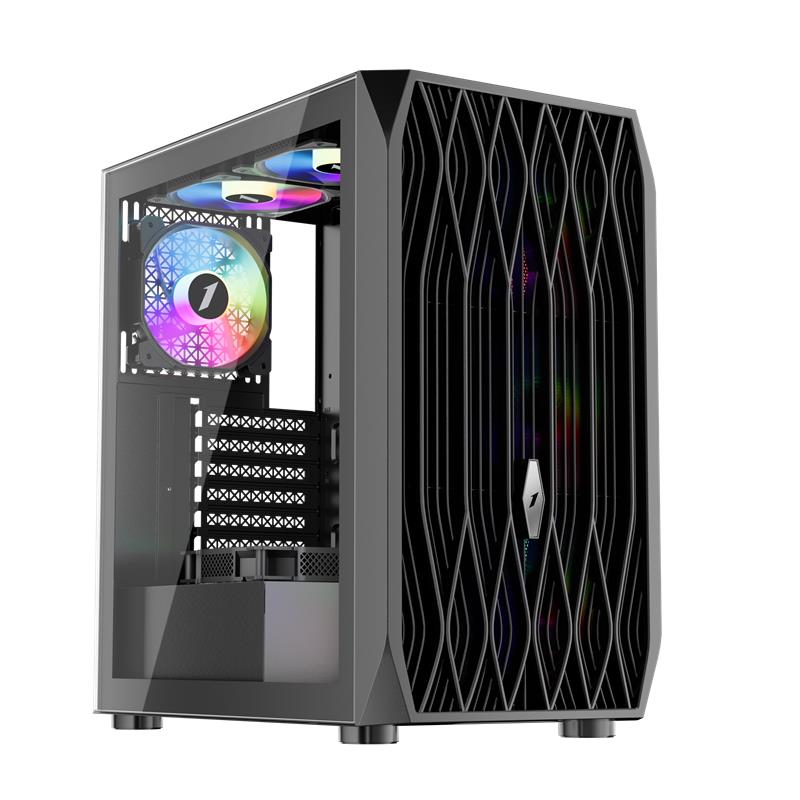 1st Player Ariya AY7 Siyah 750W 80+ Argb 4X12CM Fan Temperli Cam Mesh USB 3.0 ATX Kasa