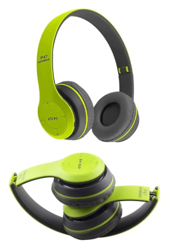 Japan EX P47 Bluetooth MP3 FM Radyo SD Kart Kulaklık Yeşil
