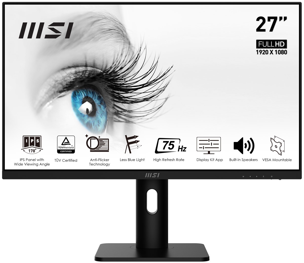 Msi Pro MP273P 1920X1080 (FHD) 27" IPS 75HZ 5MS 16:9 Flat Pro Monitör