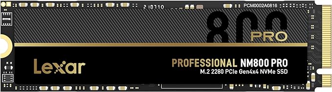 Lexar NM800P 1TB PRO LNM800P001T-RNNNG GEN4X4 M.2 NVMe 7500-6300Mb/s SSD