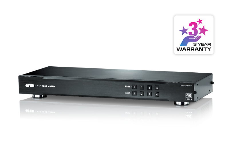 Aten VM0404HA-AT-G 4x4 4K HDMI Martrix Switch