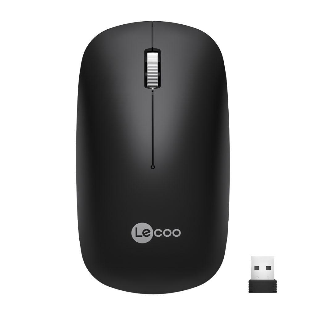 Lenovo Lecoo WS214 Siyah Sessiz Kablosuz Mouse