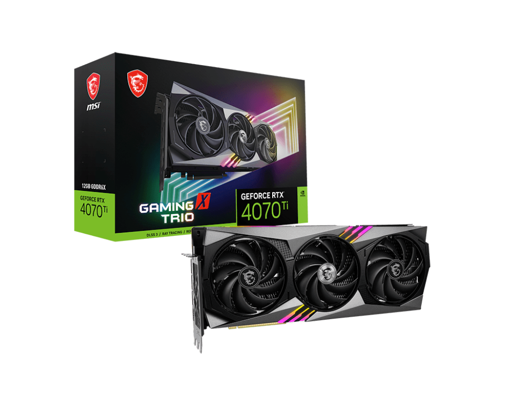 MSI RTX 4070 TI Gaming X Trio 12G 192 Bit GDDR6X 12 GB Ekran Kartı
