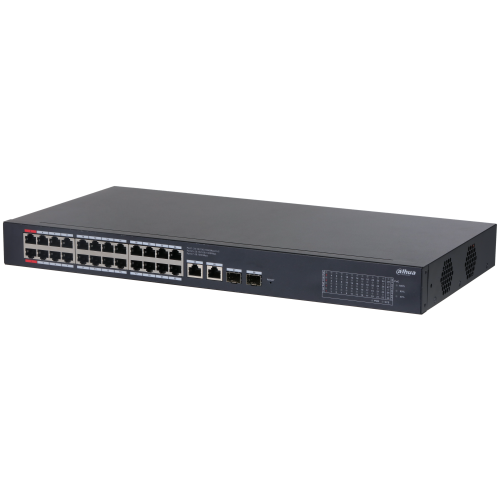 Dahua CS4228-24GT-375 28Port Gigabit 24 Port PoE 375W +2 Port Uplink +2 Port SFP Gigabit Combo Cloud Yönetilebilir Switch
