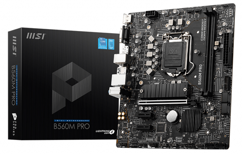 Msı  B560M PRO DDR4 5200Mhz(OC) HDMI M.2 mATX 1200P Anakart