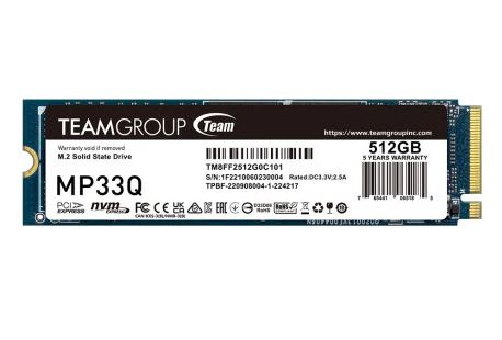 Team MP33Q 512GB 2750/1350MB/s NVMe PCIe M.2 SSD
