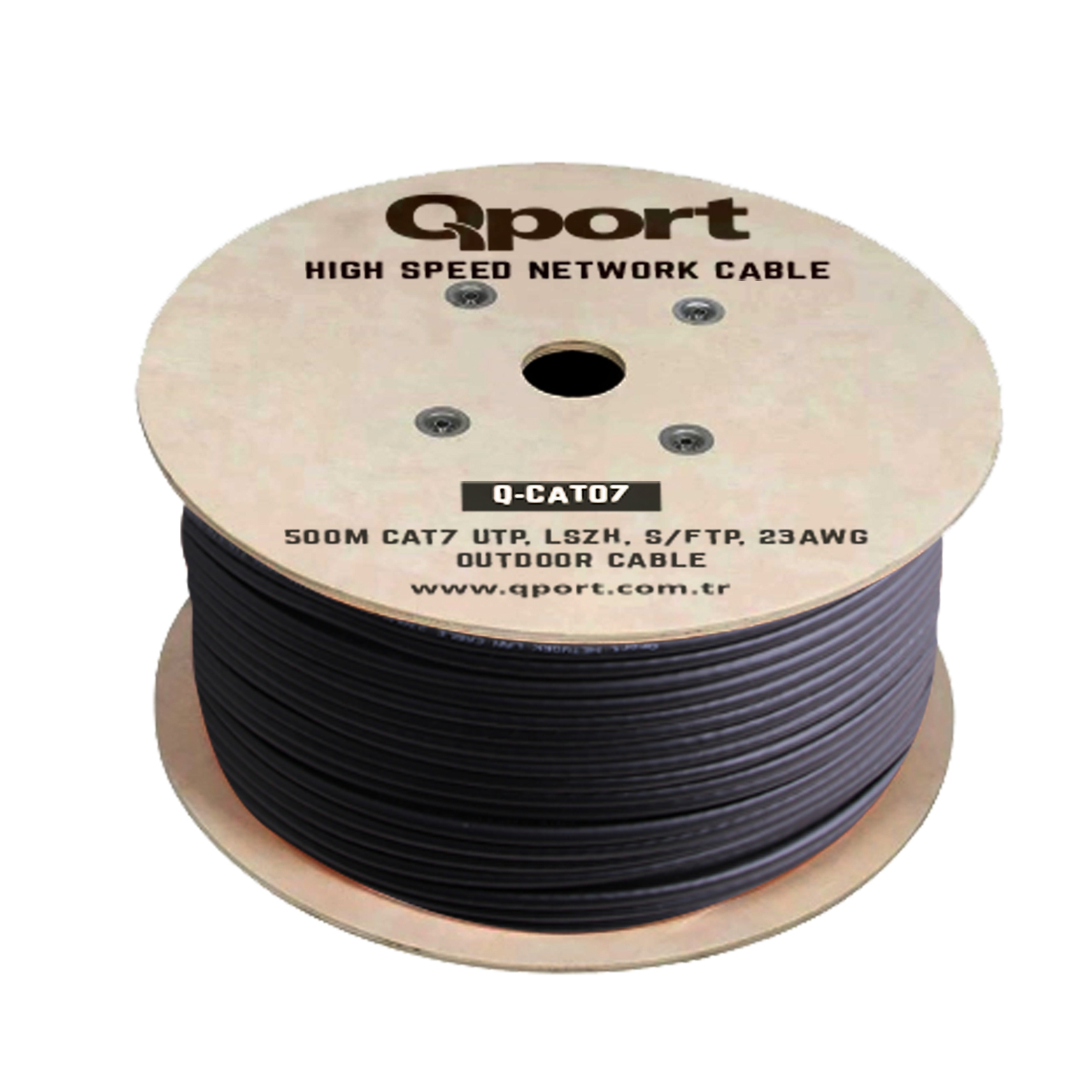 Qport Q-CATO7 S-FTP 500m CAT7 Network Kablosu