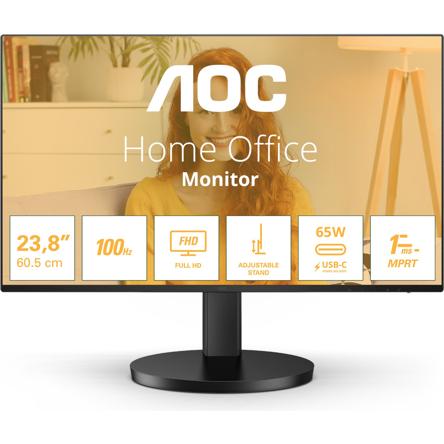 AOC 27B3CF2 27İnç 4Ms 100Hz USB-C Yükseklik Ayarlı IPS Monitör