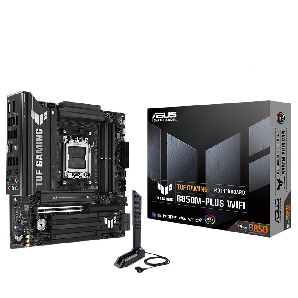 Asus TUF Gaming B850M-PLUS Wi-Fi AMD AM5 DDR5 Micro ATX Anakart