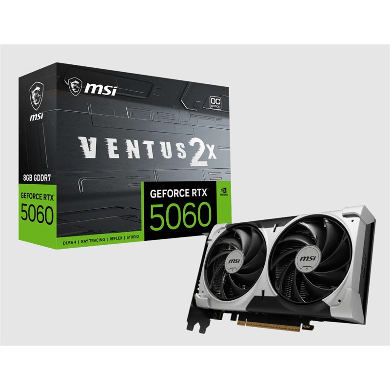 MSI RTX 5060 8G Ventus 2X OC V1 8GB GDDR7 128BIT 1XHDMI 3XDP Ekran