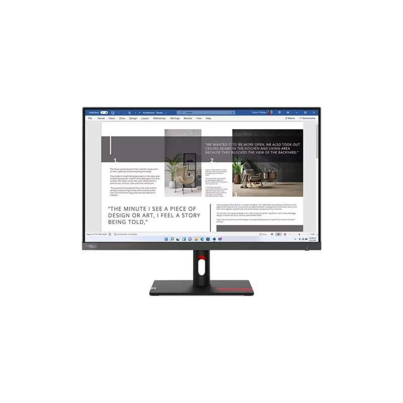 Lenovo ThinkVision S27I-30 63DFKAT4TK 27 FullHD 4MS 100HZ HDMI+VGA WLED Monitör