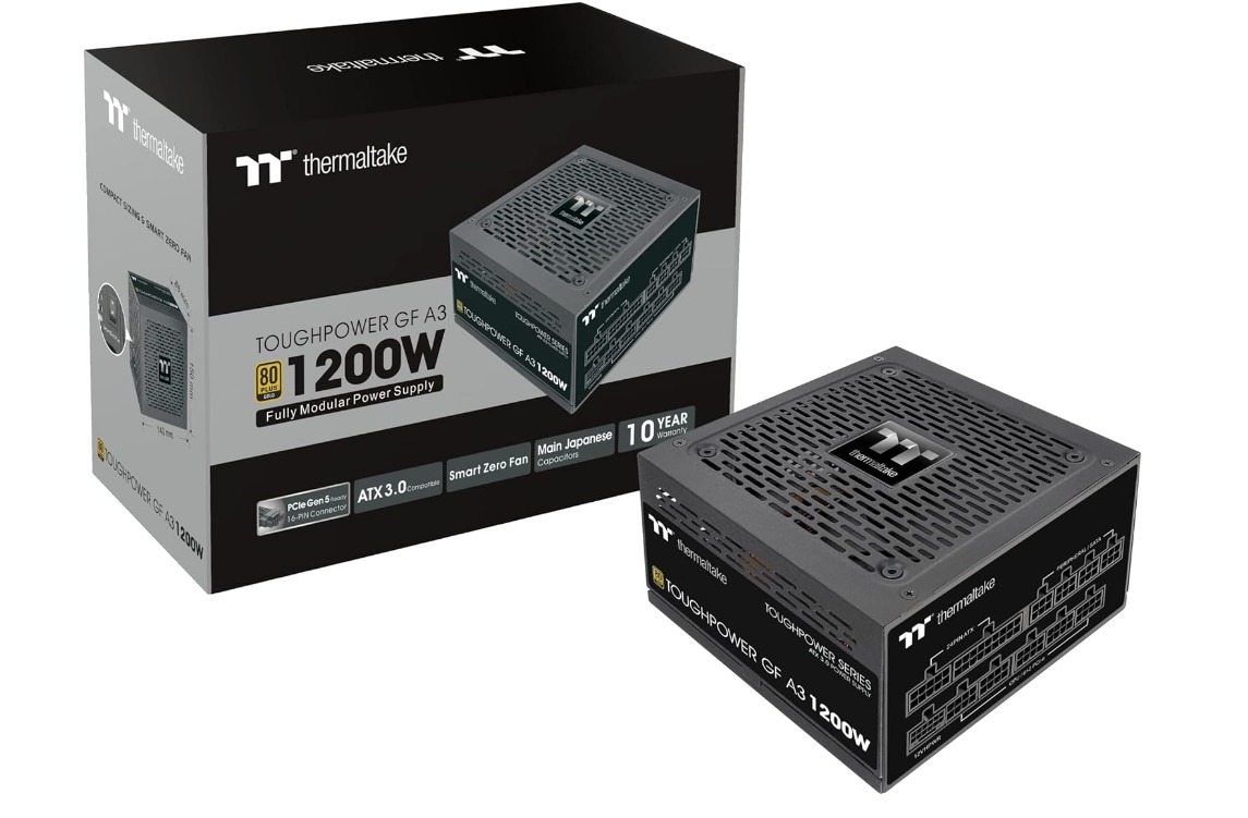 Thermaltake Toughpower GF A3 1200W 80+ Gold PCIe Gen 5.0, ATX 3.0 Full Modüler 12cm Fanlı PSU