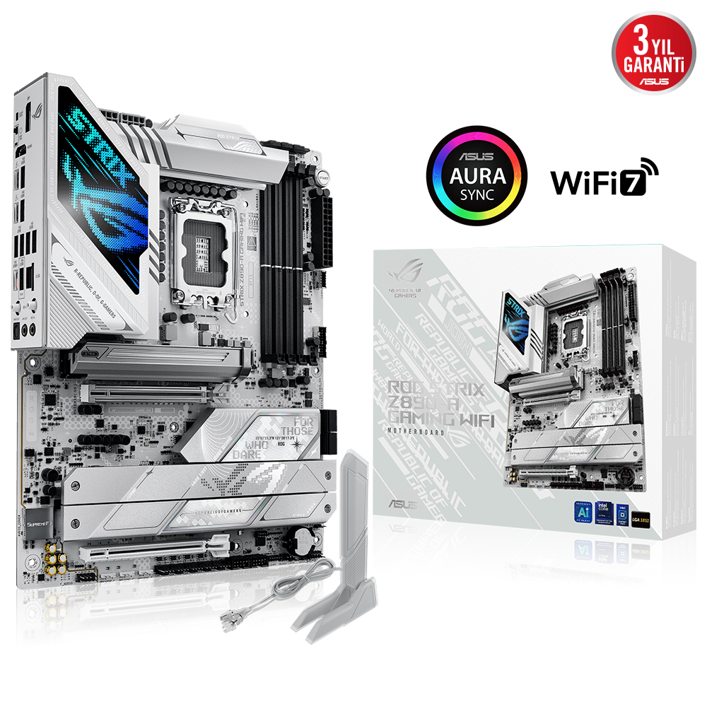 Asus Rog Strix Z890-A Gaming Wifi DDR5 5XM2 Usb 3.2 RGB Lan Atx Anakart