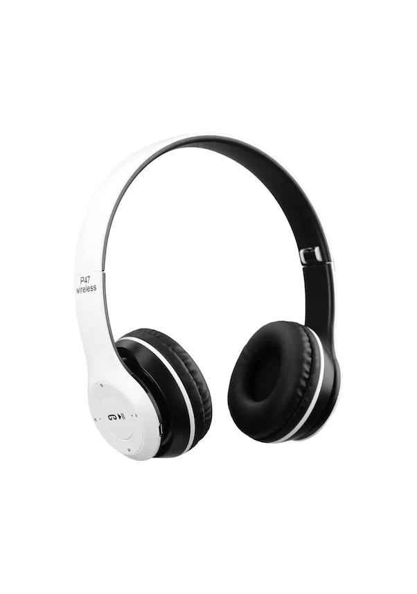 Japan EX P47 Bluetooth MP3 FM Radyo SD Kart Kulaklık Beyaz