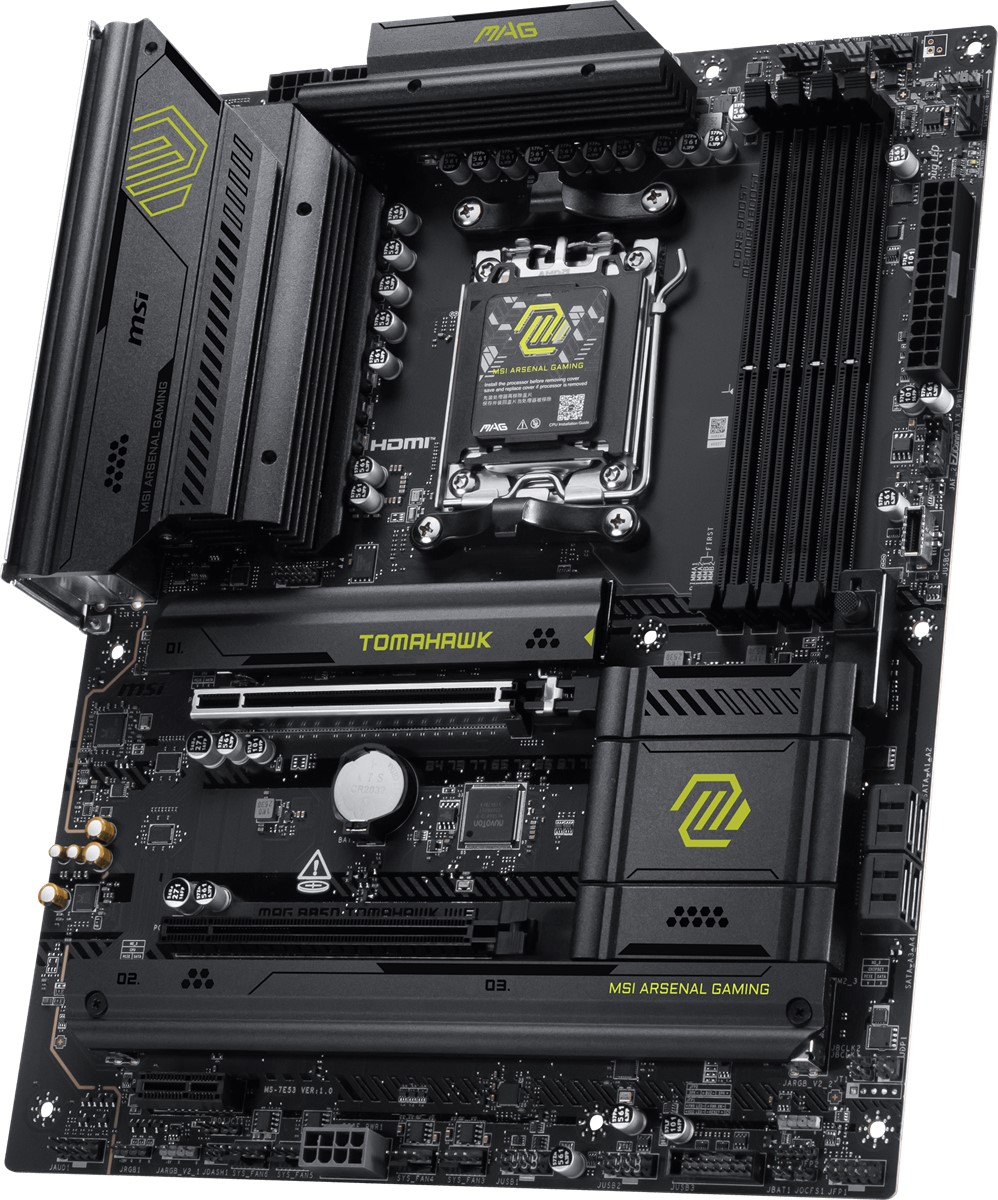 MSI B850 Tomahawk Max PCIe & M.2