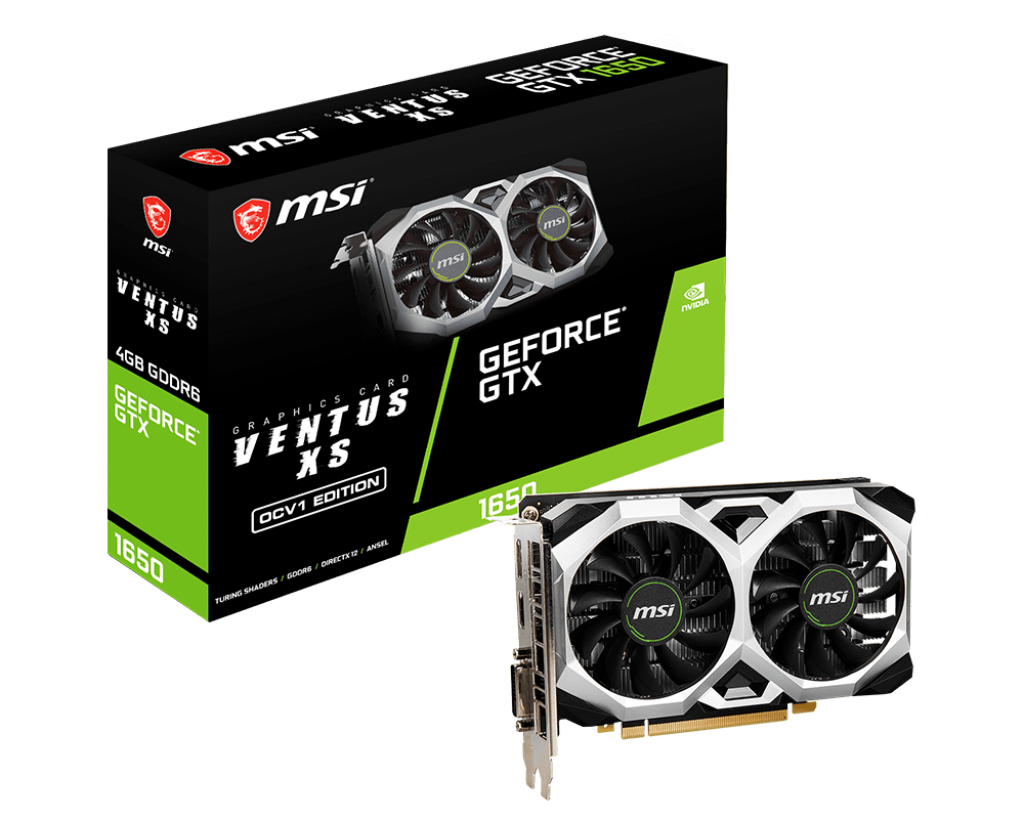 Msi Geforce Gtx 1650 D6 Ventus XS OCV1 128 Bit GDDR6 4 GB Ekran Kartı
