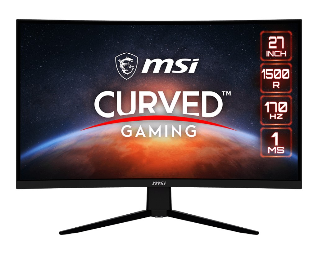 27 İnç MSI G273CQ Curved 1500R VA 2560x1440 170Hz 1ms FreeSync Premium Gaming Monitor