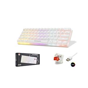 Hadron G508R Beyaz Kablolu Mini Mekanik Red Switch Rgb Oyuncu Klavyesi